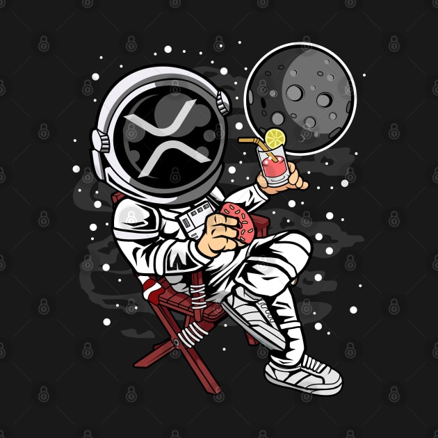 Retirement Plan Astronaut Ripple XRP Coin To The Moon Crypto Token Cryptocurrency Blockchain Wallet Birthday Gift For Men Women Kids by Thingking About