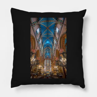 St. Mary's basilica in Krakow, Poland Pillow