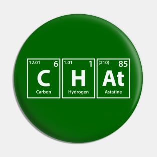 Chat (C-H-At) Periodic Elements Spelling Pin