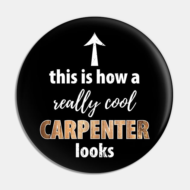 Wood Carpenter Joiner Woodcutter Craftsman Pin by Johnny_Sk3tch