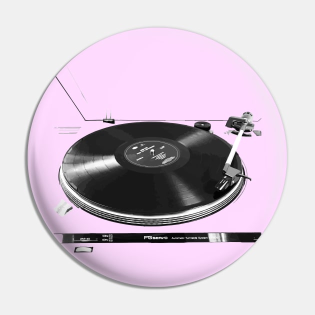 Record Player - Vintage Pin by callingtomorrow