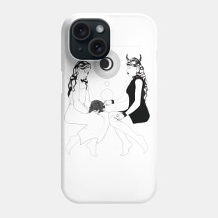 Creepy Gals Coven Get together Print Phone Case