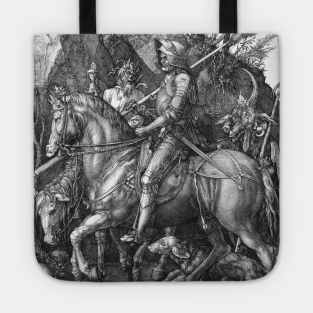 Knight and the Devil by Albrecht Durer Tote