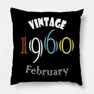 1960 February  Vintage Pillow