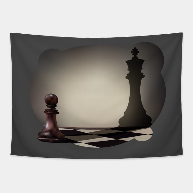 Pawn aspiration Tapestry by psychoshadow