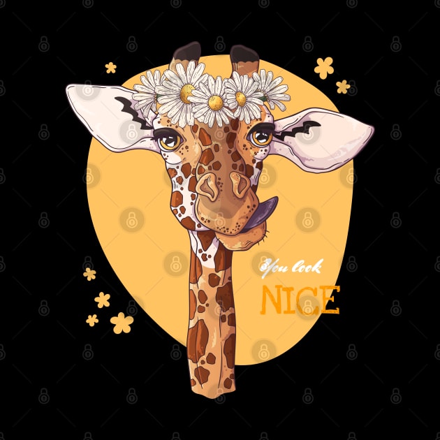 giraffe you look nice by Mako Design 