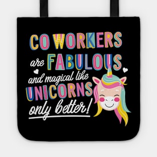 Co-Workers are like Unicorns Gift Idea Tote