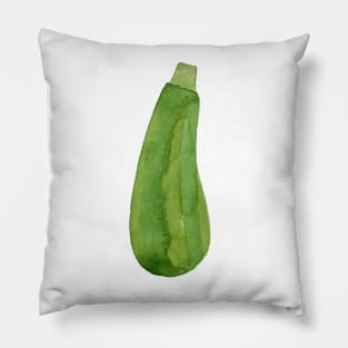 Green cute zucchini Pillow