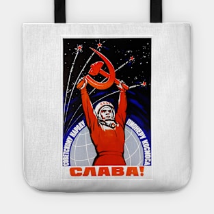 Long Live The Soviet People - Soviet Space Propaganda Tote