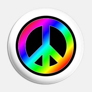 Love and Peace RAINBOW Pin