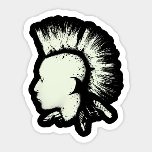 Punk Mohawk, Black and White / ToolCrypto / Pixel Art - Punk