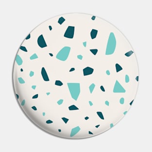 Trendy Pastel Modern Terrazzo Pattern Pin