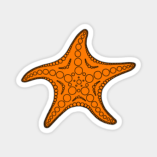 Starfish (black/orange) Magnet