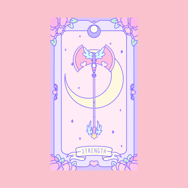 Strength - Pastel Tarot by Cosmic Queers