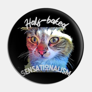 Half-baked Sensationalism (cute kitty) Pin