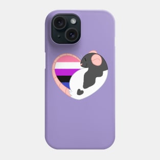 Genderfluid Pride Rat Phone Case