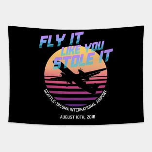 Fly It Like You Stole It - Richard Russell, Sky King, 2018 Horizon Air Q400 Incident Tapestry