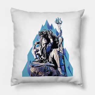 Lord Shiva Mahadev Azhimala Hindu Maha Shivratri Pillow