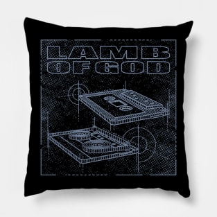 Lamb of God Technical Drawing Pillow