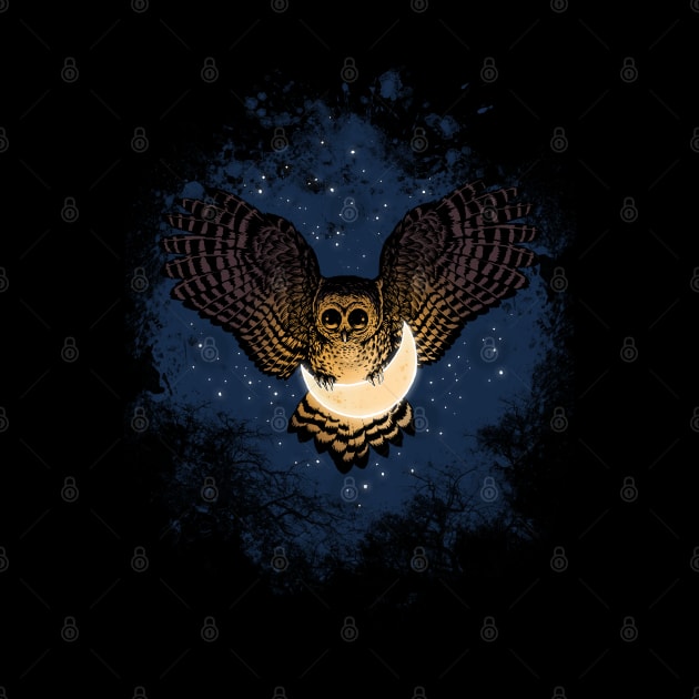 Owl Catch the moon by barmalisiRTB