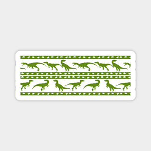 Green Raptor Pattern Magnet