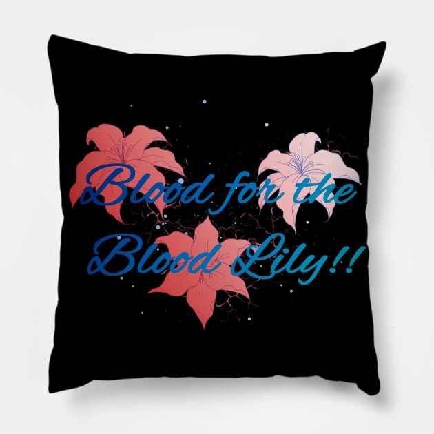 Blood Lily Pillow by MomoMonroe