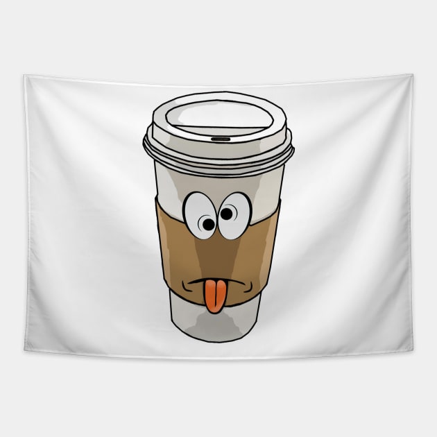 Caffeine Crazy Tapestry by NatLeBrunDesigns