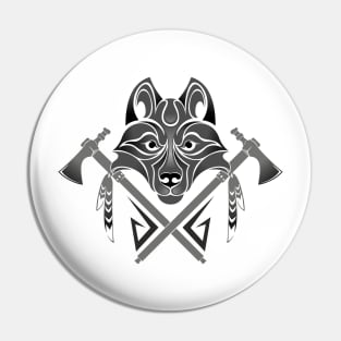 Wolf. Totem. Pin