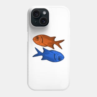 Fish Orange Blue Phone Case