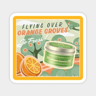 Flying Over Orange Groves by Magic Candle Company Magnet