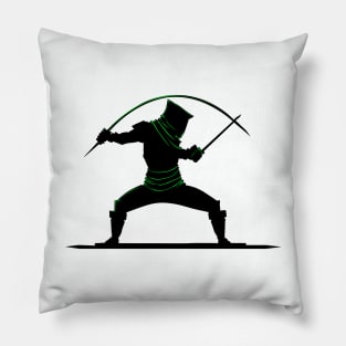 No More Way (Green lines) Pillow