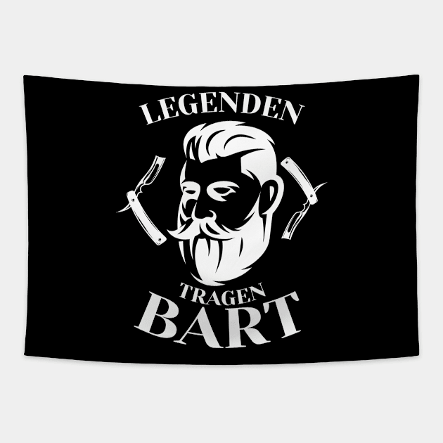 Legenden Tragen Bart Beard Tapestry by MooonTees