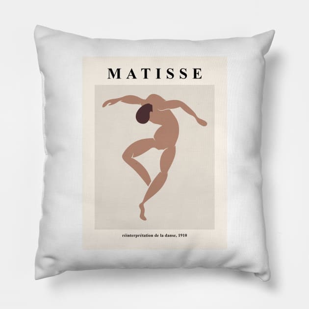 Henri Matisse The Dance Exhibition Art Design, Best Selling Matisse Exhibition Pillow by VanillaArt