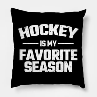 funny hockey Pillow