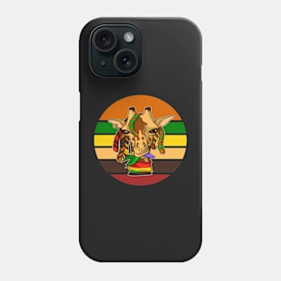 rastafarian-giraffe-chews-cannabist-Gifts Phone Case