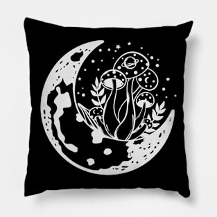 mushrooms and moon Pillow