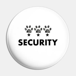 Security paw print Pin