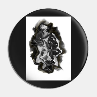 Abstract Black and White Fume Pin