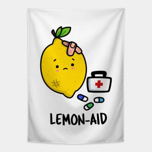 Lemon Aid Cute Lemon Pun Tapestry