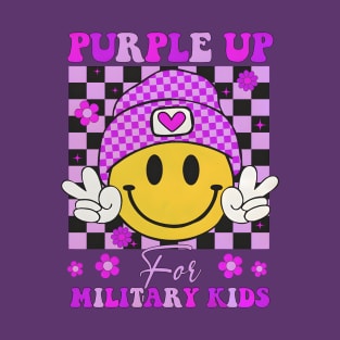 Purple Up Military Child, Month of the Military Child, Purple Up For Kid,  Purple Ribbon T-Shirt