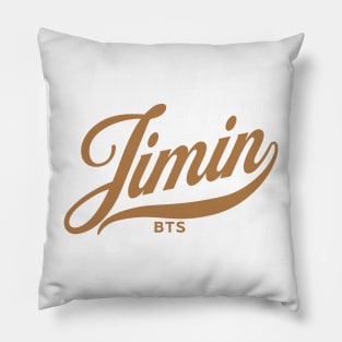 BTS Park JImin name baseball sport typography Morcaworks Pillow