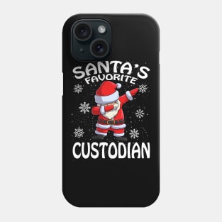 Santas Favorite Custodian Christmas Phone Case