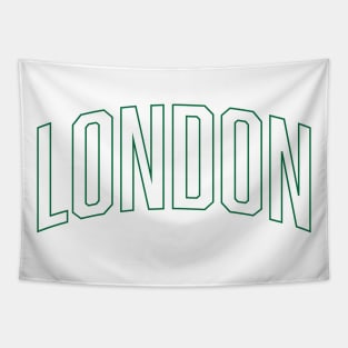 London Green Outline Tapestry