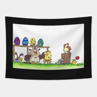 Funny Happy Easter Tapestry