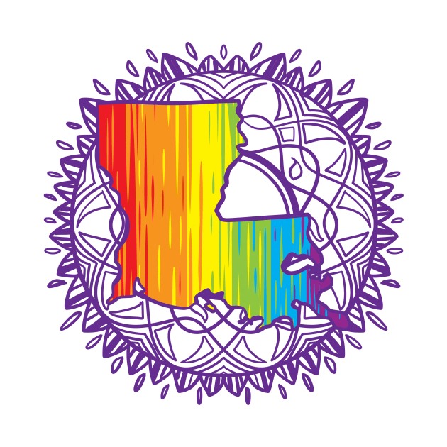 Louisiana Mandala Pride by Manfish Inc.