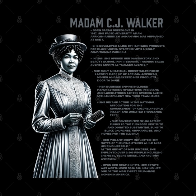 Madam CJ Walker by UrbanLifeApparel