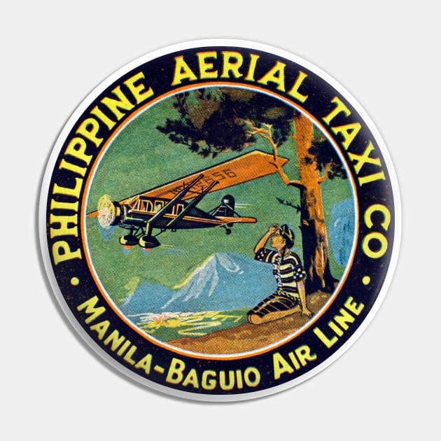 1935 Philippine Aerial Taxi Company Pin by historicimage