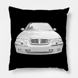 Rover 45 British classic car monochrome Pillow