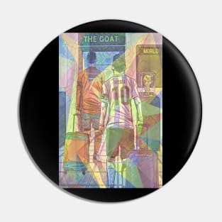 The Goat Mosaic Shine Pop Art Pin