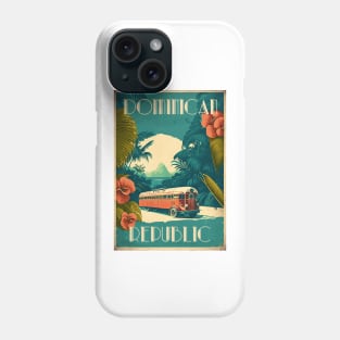 Dominican Republic Vintage Travel Art Poster Phone Case